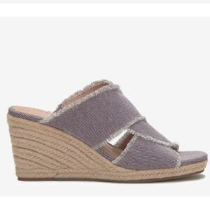 Lucky Brand Madgie Wedge Sandal Purple Size 8.5